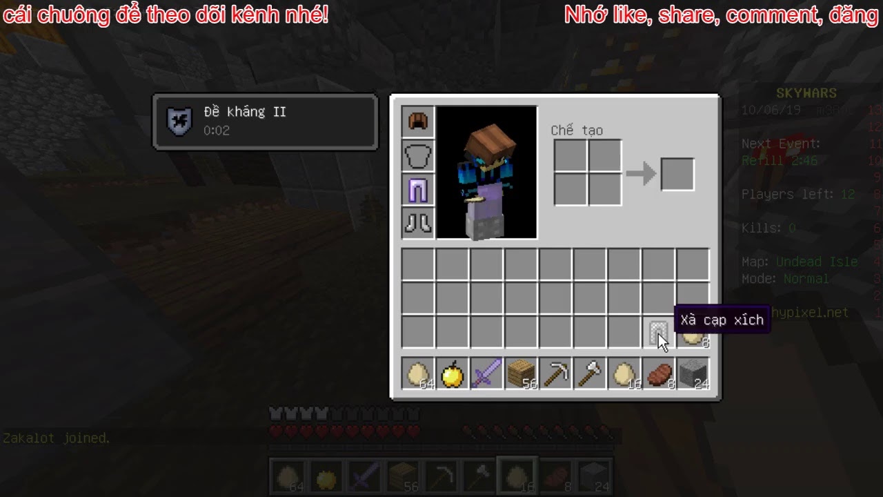 [Live] Skywars c&ugrave;ng Minh Miner