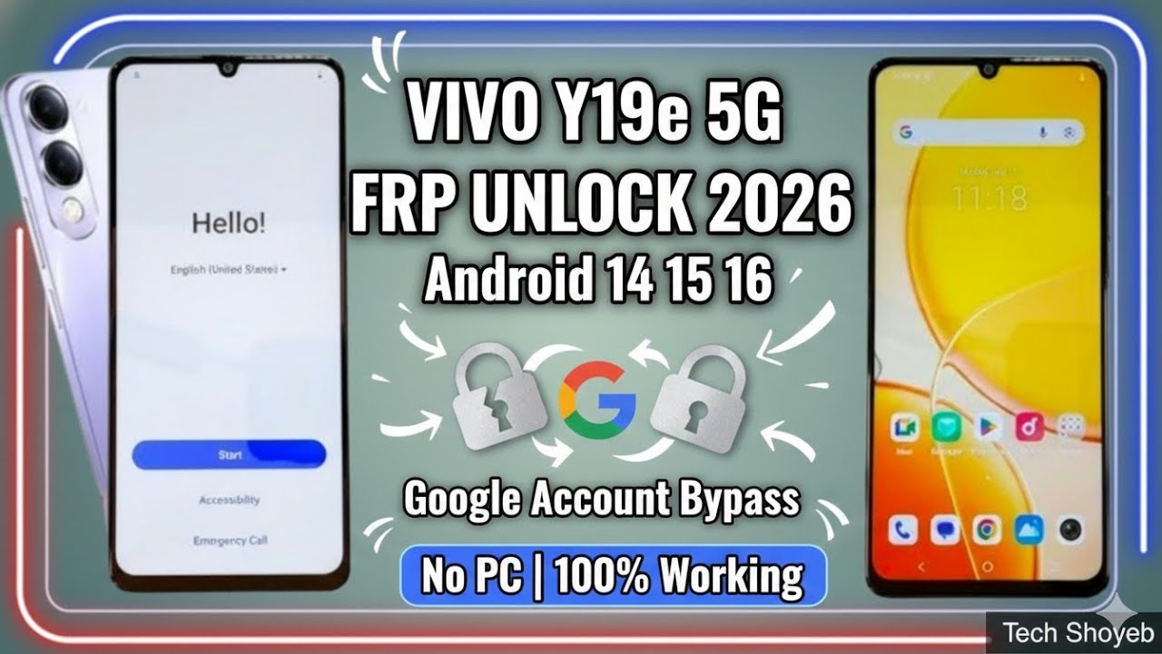 🔥Vivo Y19e 5G FRP Unlock 2026 | Android 15 Google Account Bypass | Vivo Y19e Without PC🔥