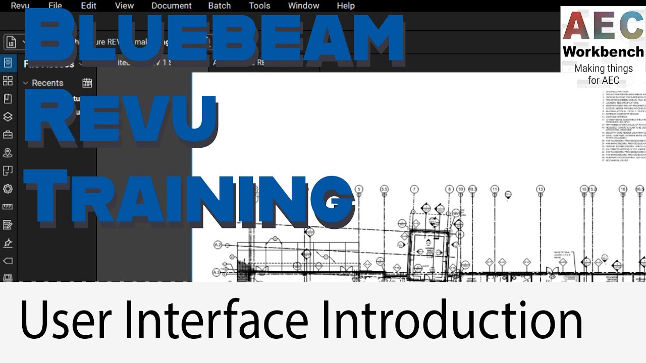 Введение в пользовательский интерфейс обучения Bluebeam Revu