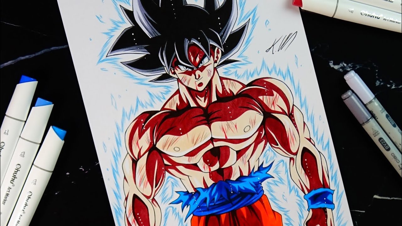 Drawing GOKU Ultra Instinct in REAL TIME