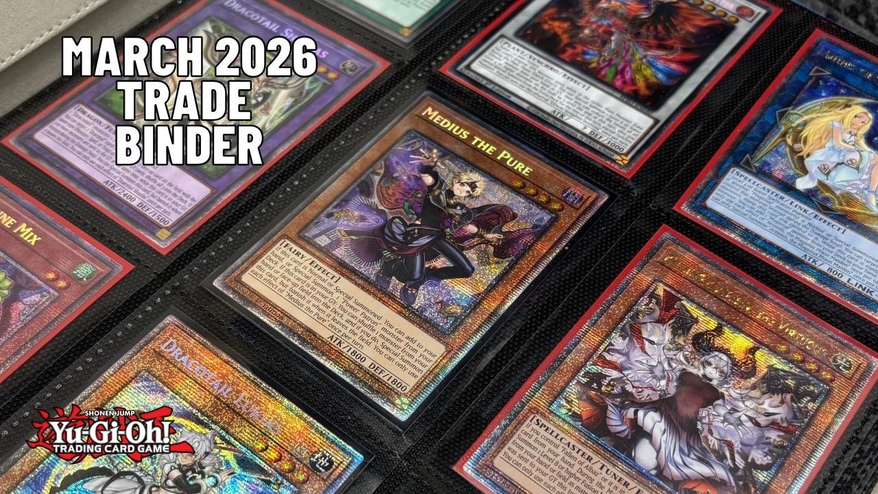 Мой обновлённый альбом для обмена/продажи карт Yu-Gi-Oh! на март 2026 года.