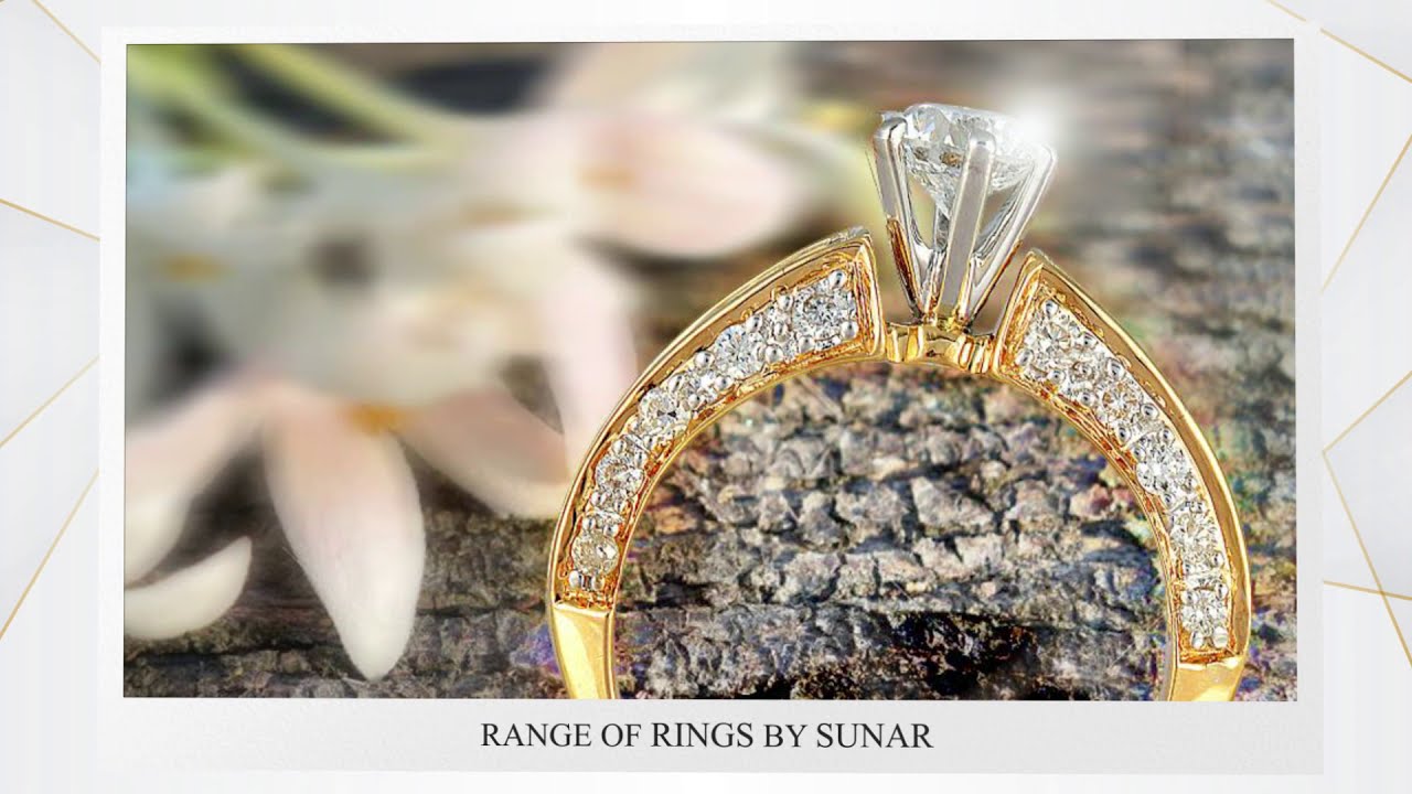 Sunar Jewels Range of Diamond Rings Jewellery | Latest 2021 Collections