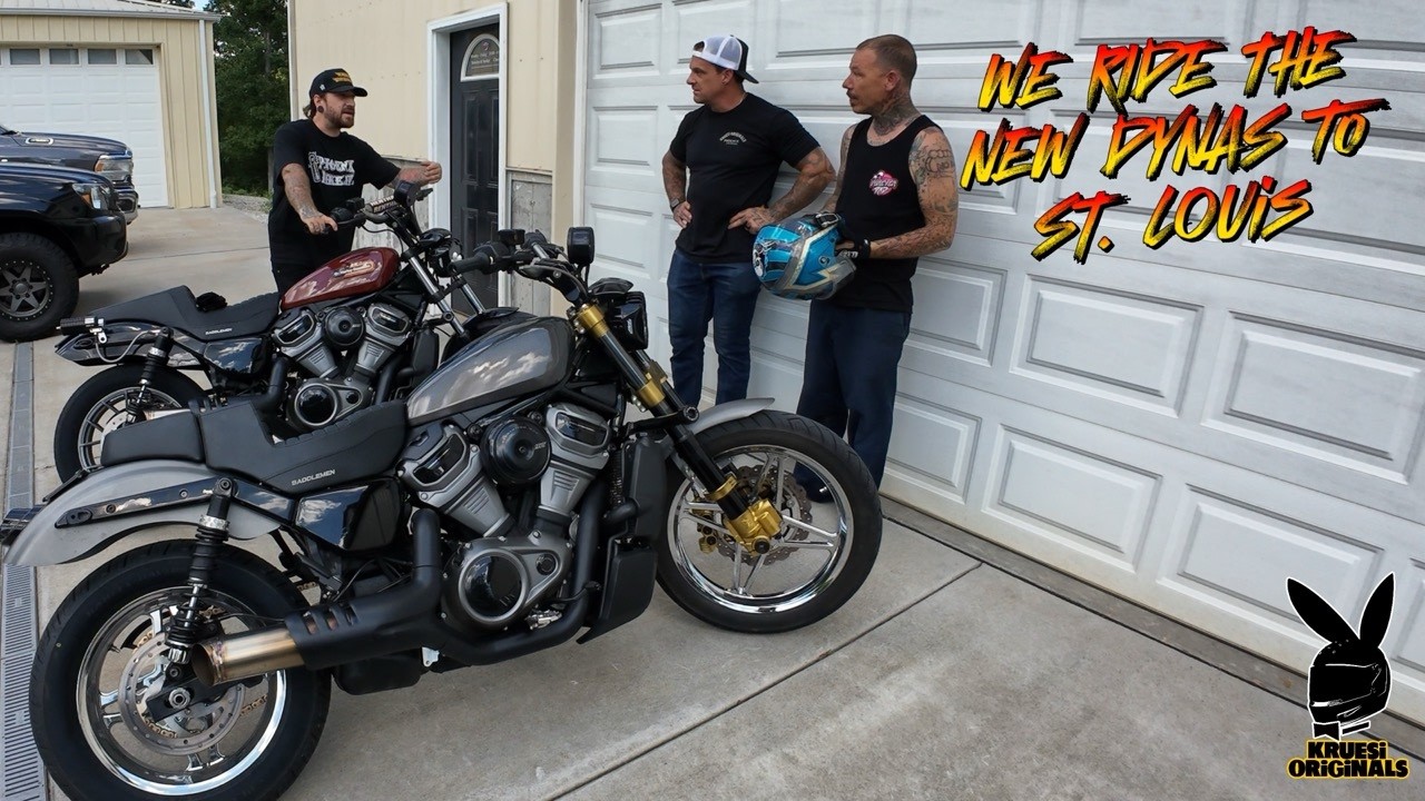We ride the new dynas through Missouri to ST. Louis
