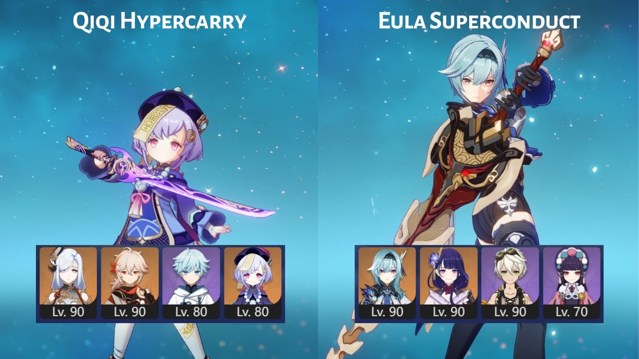 Spiral Abyss [v3.3] Floor 12 9* Qiqi Hypercarry & Eula Superconduct