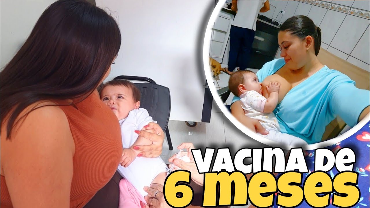 ROTINA DE VACINAÇÃO DE 6 MESES + REAÇÃO DA MINHA BEBÊ 💉✨️|#viralvideo
