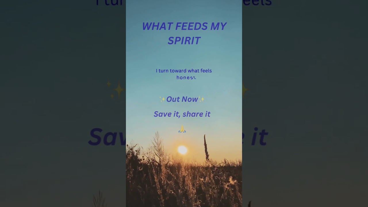 What Feeds My Spirit #newmusic #singersongwriter