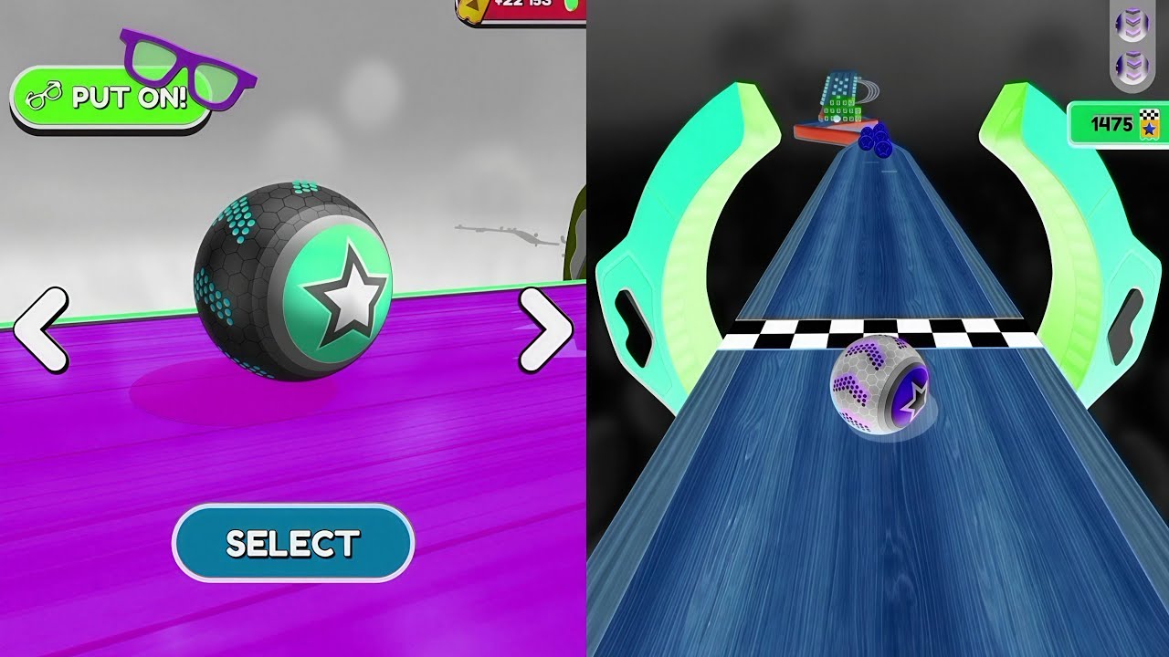 🌈⭕⭕Going Balls, SpeedRun Vs Reverse Video Gameplay Part 513