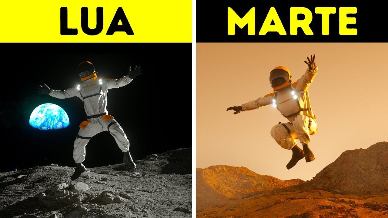 Qual a Altura que Você Poderia Saltar em Diferentes Planetas