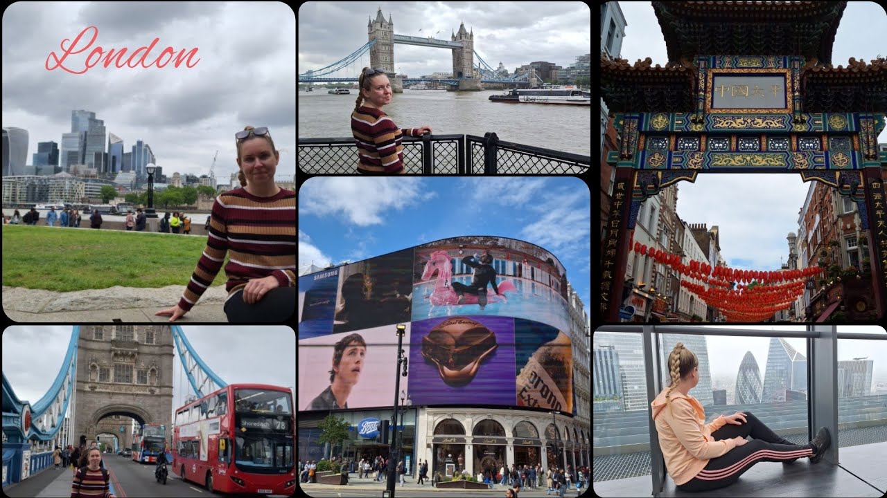 London 🇬🇧 2. část Tower Bridge, Sky Garden, Borough Markret, Chinatown, Piccadilly Circus...