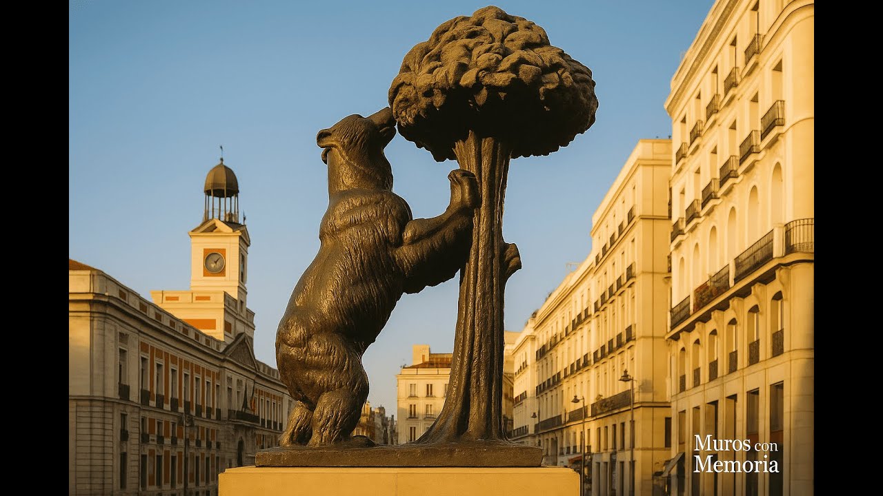 🐻🌳 ¿Por qué madrid tiene un oso… comiendo de un madroño? 🇪🇸 #viralvideo #españa