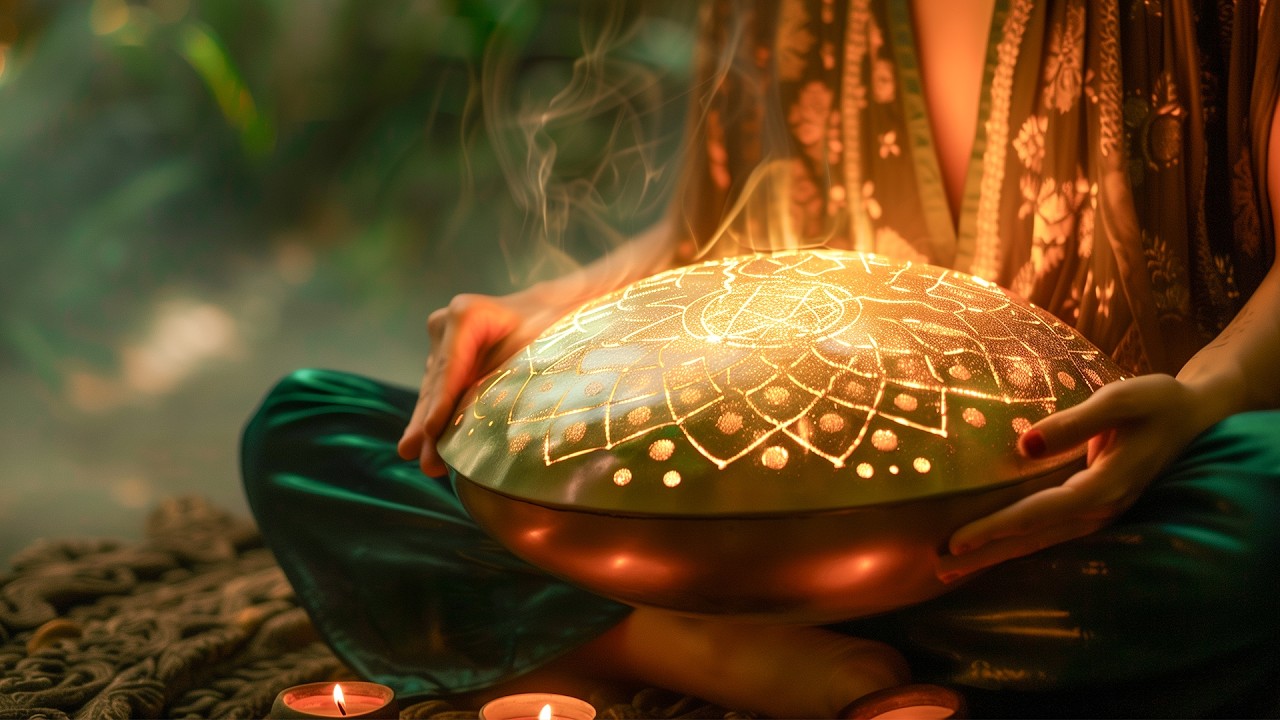Handpan With 528hz Meditation Music | Healing Frequency for Heart Chakra