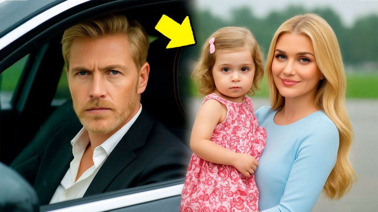 Un multimilionar își oprește mașina văzându-și fosta soție în ploaie cu fiica… Totul se schimbă