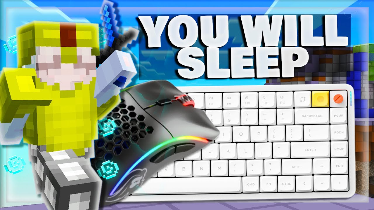 Extremely Sleepy Bedwars ASMR Thocky Keyboard & Mouse Sounds