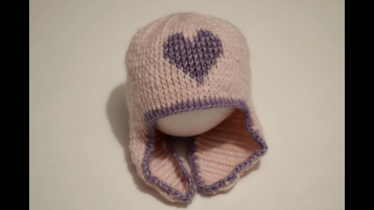 Tutorial Czapka z sercem na szydełku - easy hat heart crochet Walentynki