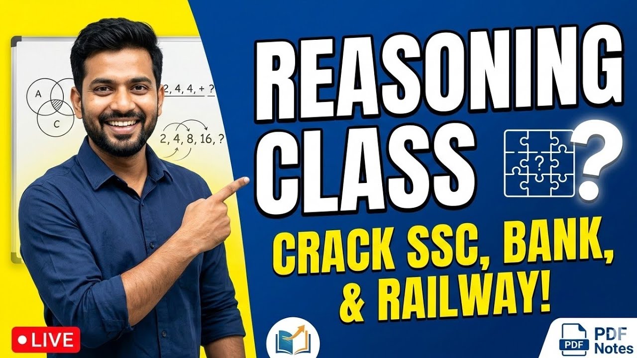 SSC/RRB 2026: Reasoning की धाकड़ Class 🔥 | Top 10 Reasoning Questions | Live Test by Anurag Sharma