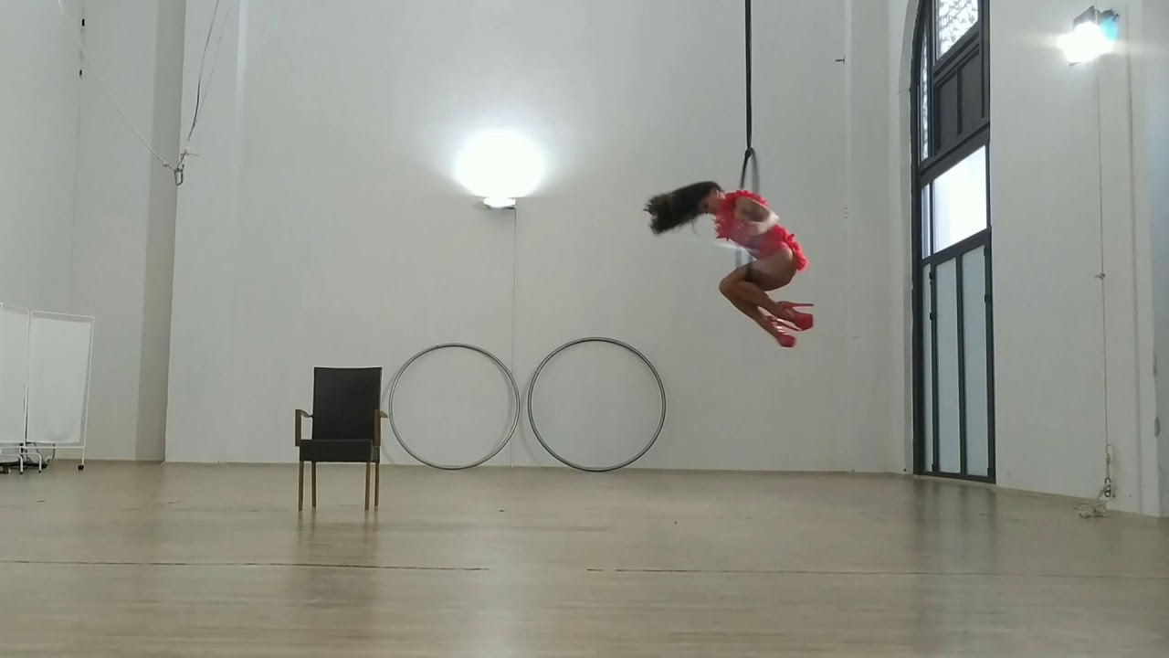 Aerial hoop (red heels) - Ksenia Vorobeva
