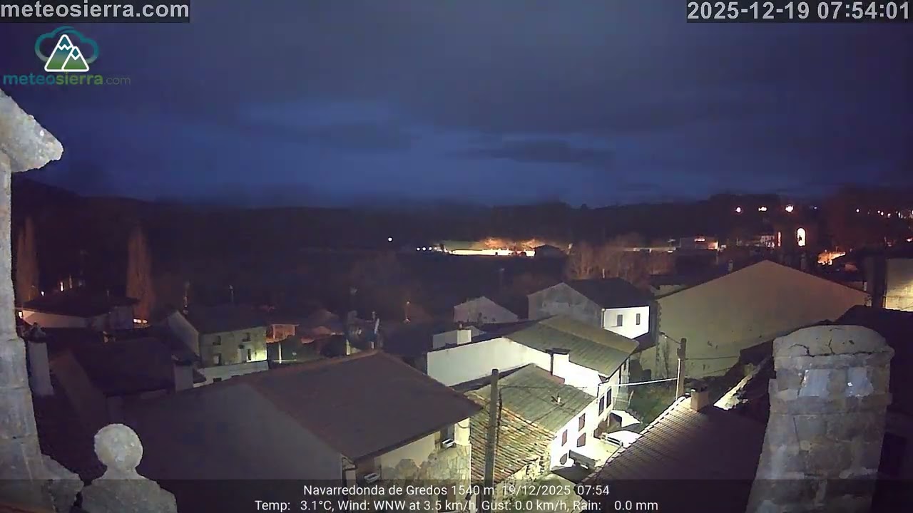 Navarredonda de Gredos ☀️🌧️🌚️ Timelapse Diciembre de 2025 🕕️