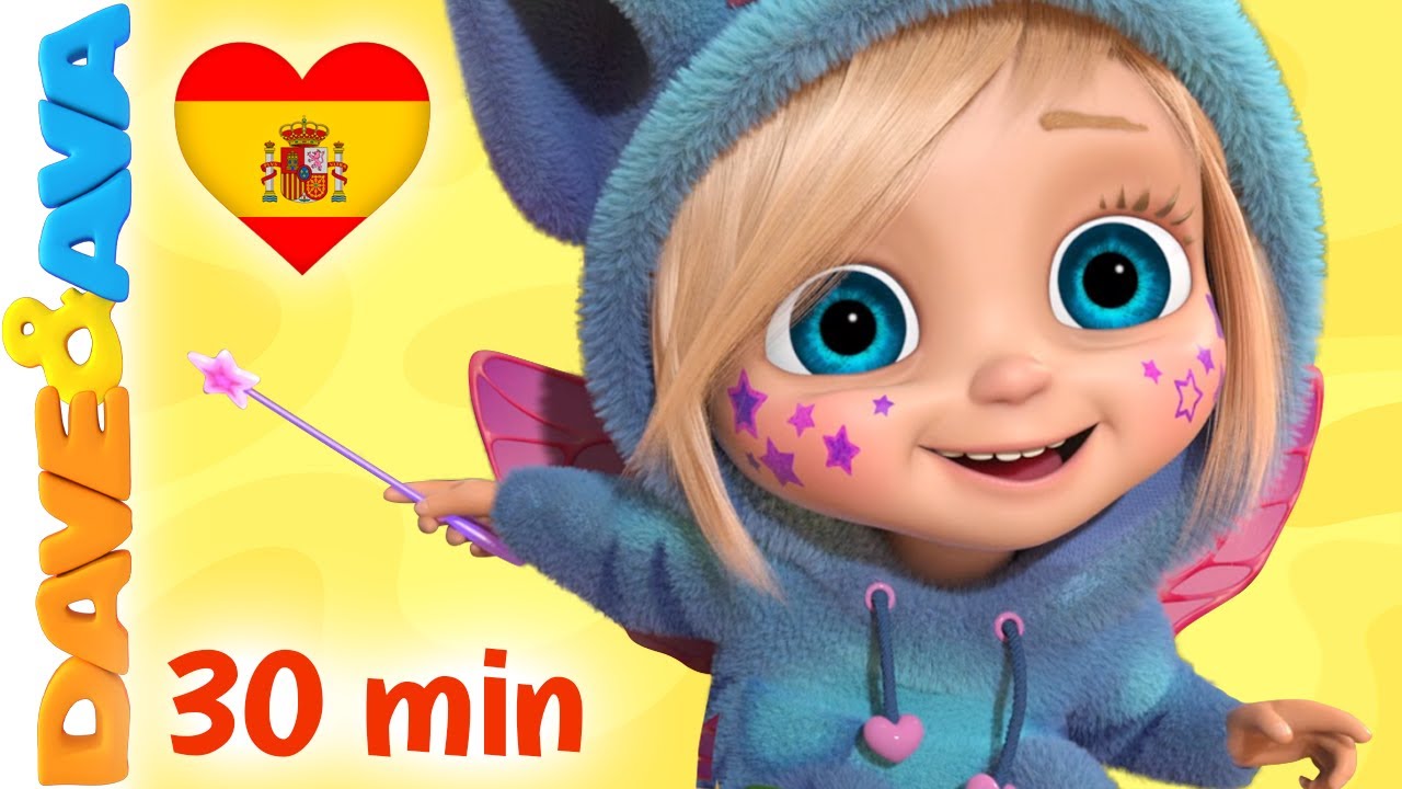 😃 Cinco Gatitos Saltaban en la Cama  | Canciones Infantiles | Dave and Ava en Español 😃