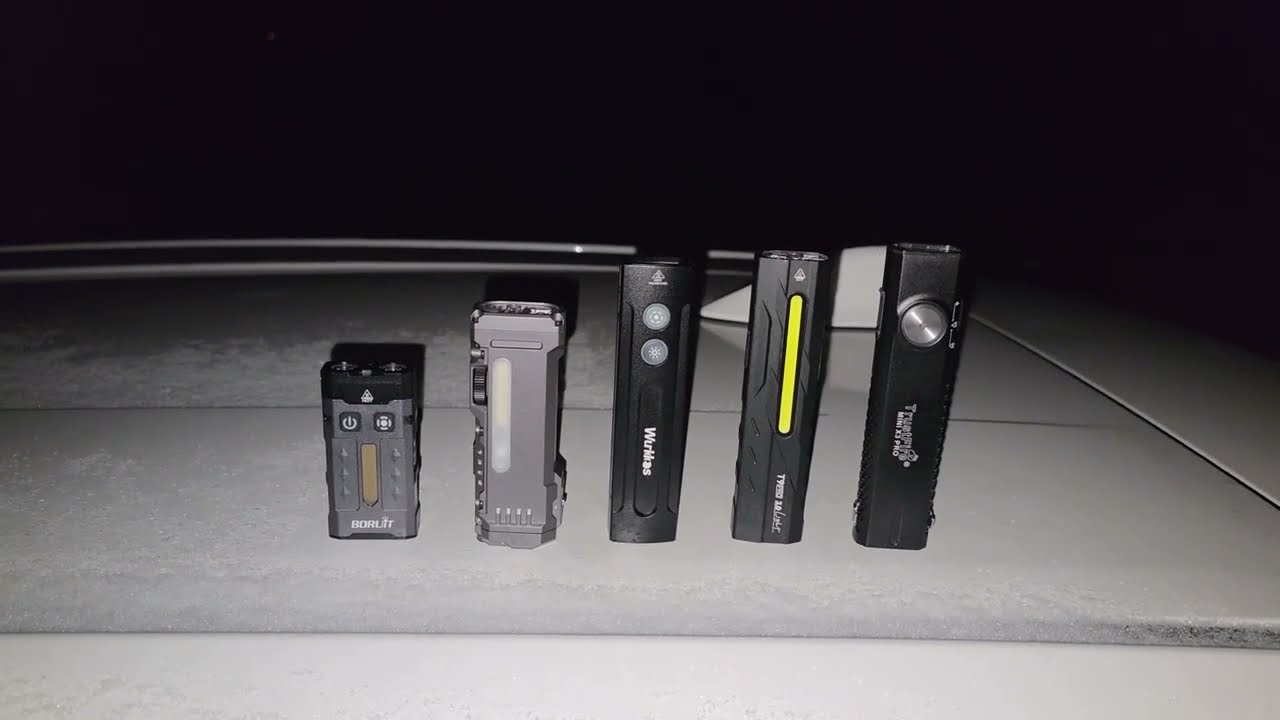 Test płaskich latarek EDC Trustfire/Wuben/Wurkkos/Boruit/Warsun