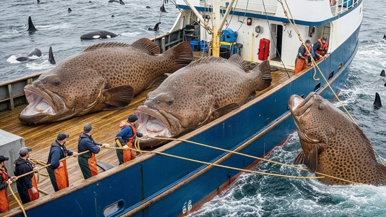 Sea Godzilla on the Line – Hooking a Wild Giant Grouper from the Abyss!