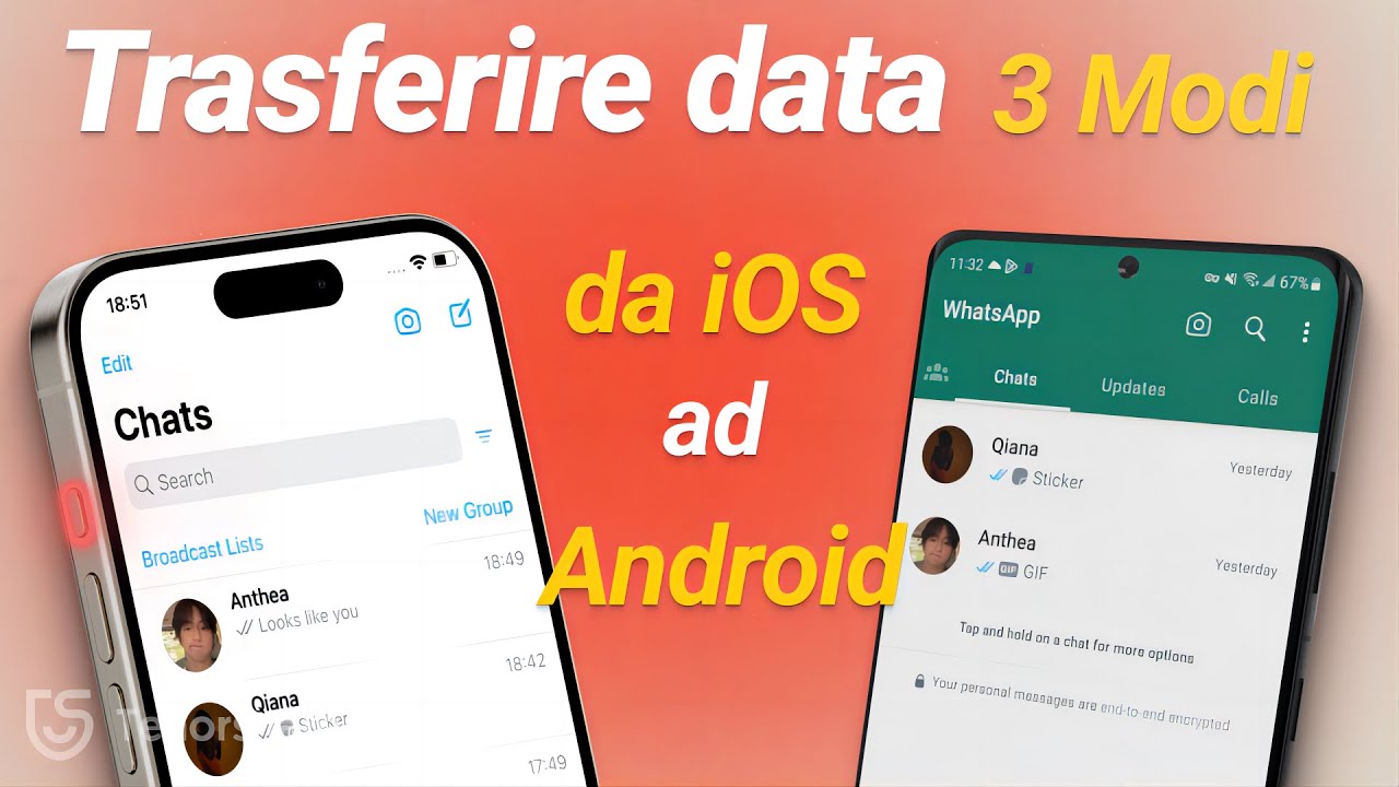 (3 Modi) Come Trasferire i Dati da iPhone ad Android? Aggiornamento 2025