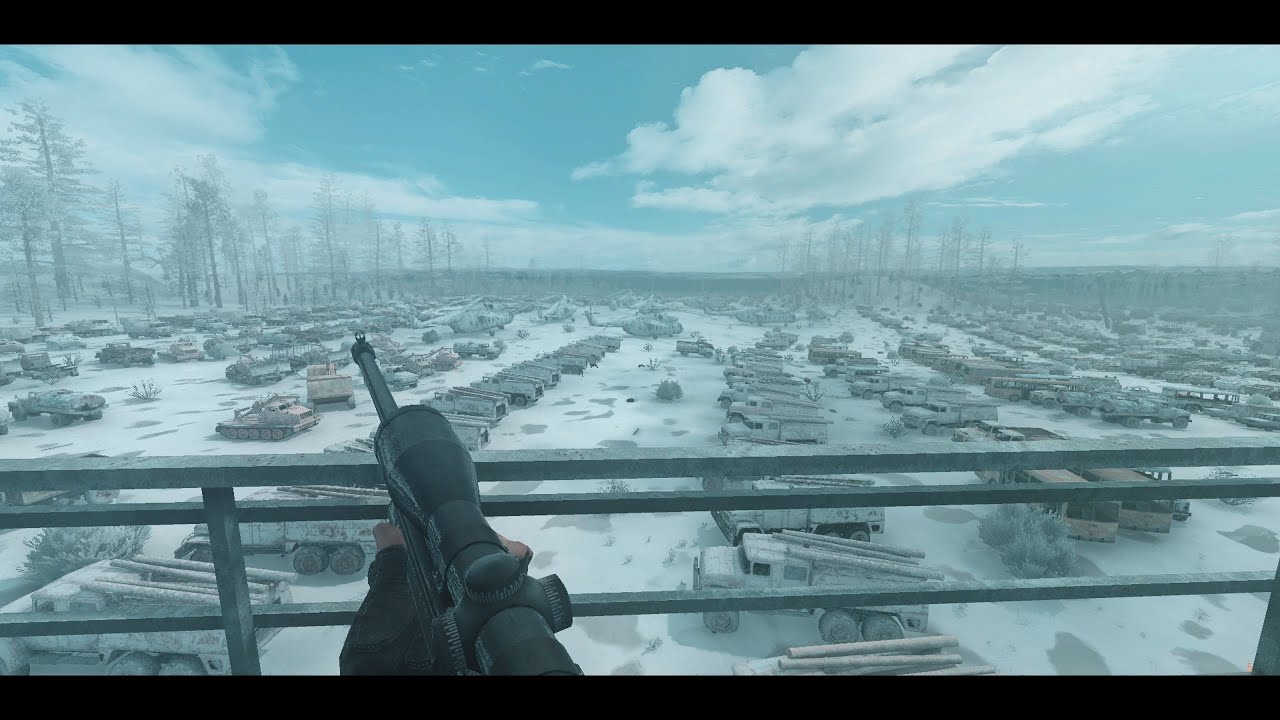 Winter Sniping in S.T.A.L.K.E.R. Anomaly - 