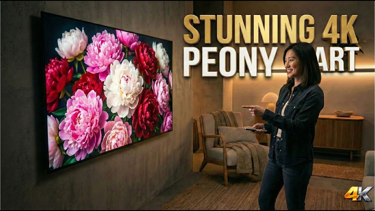 The Art of Peony Blooming | 4K Relaxing Flower Time-lapse & Meditation