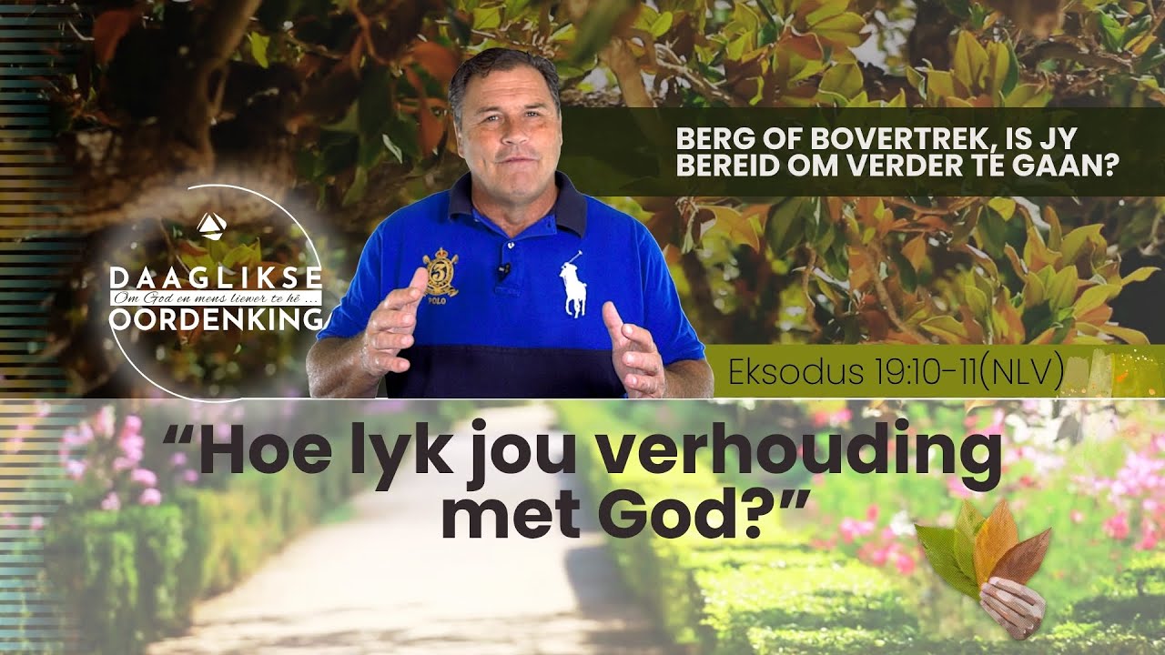 Daaglikse Oordenking - 24 Oktober 2025