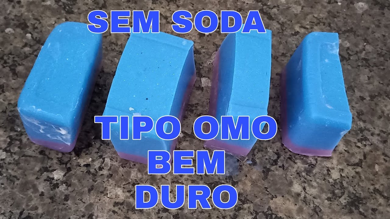 Sabão sem óleo, sem soda TIPO  OMO
