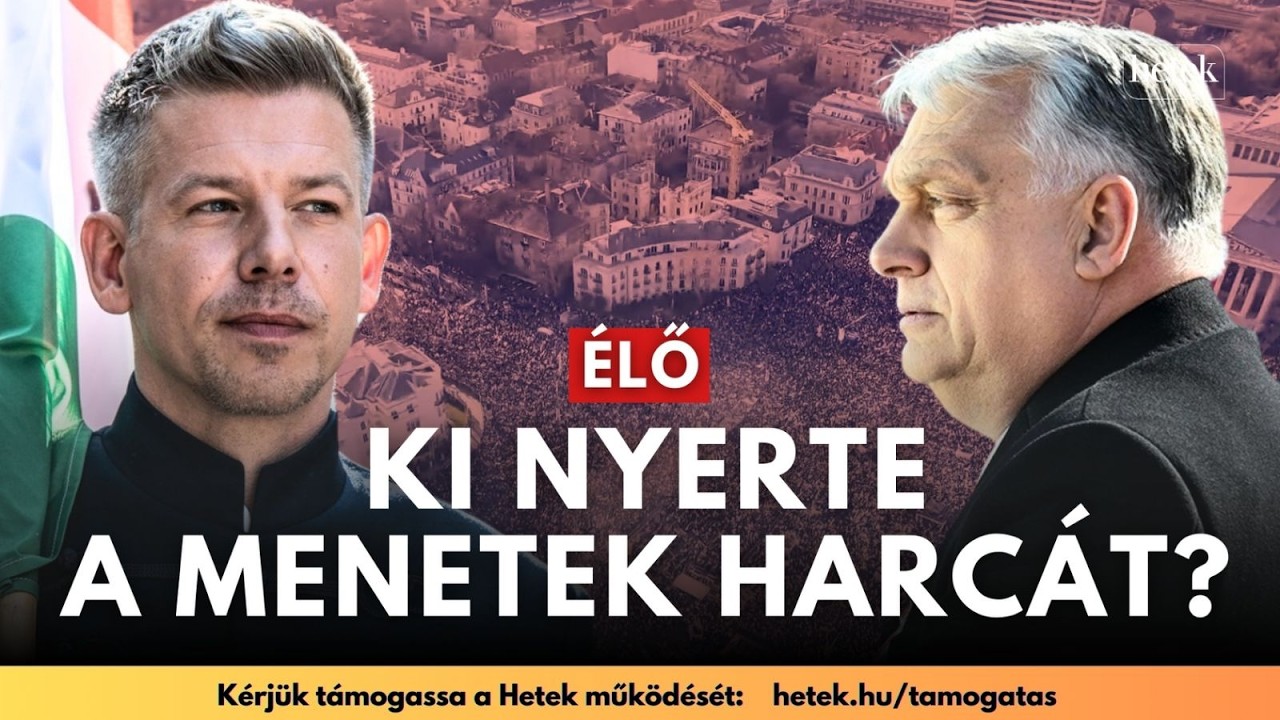 🔴 Óriási FESZÜLTSÉG: Orbán Viktor vagy Magyar Péter nyerte március 15-ét? - élő adás