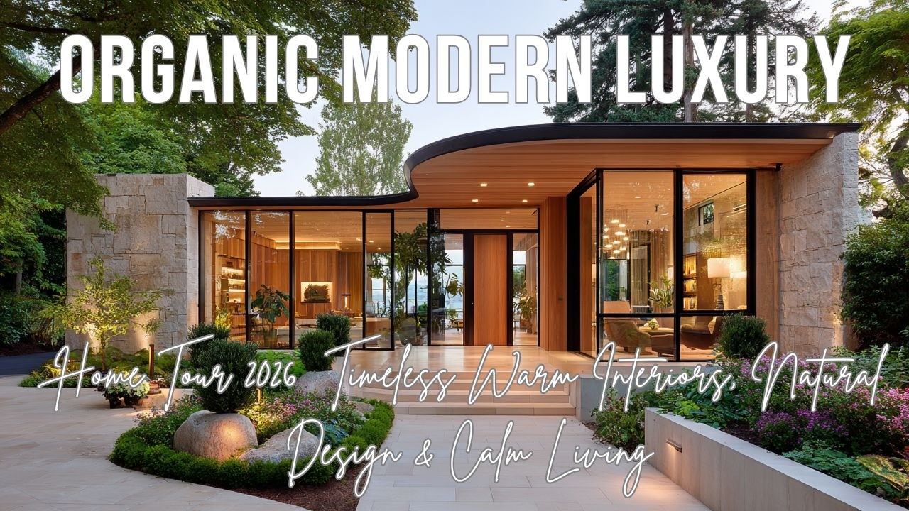 Organic Modern Luxury Home Tour 2026  Timeless Warm Interiors, Natural Design & Calm Living