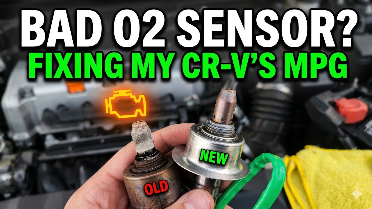 Как заменить верхний кислородный датчик | Honda CR-V 2009-2011