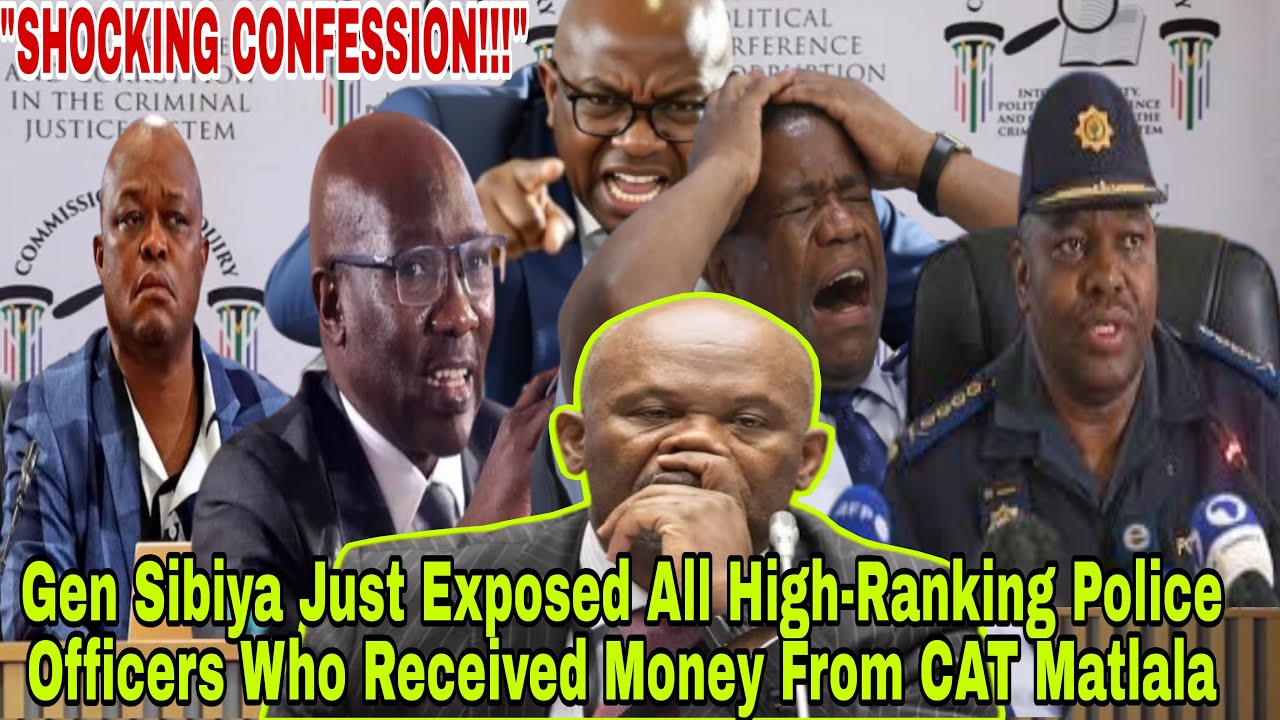 SHOCKING CONFESSION; Gen Sibiya Just Expose All High-Ranking Officer Who Received Bribe From Matlala