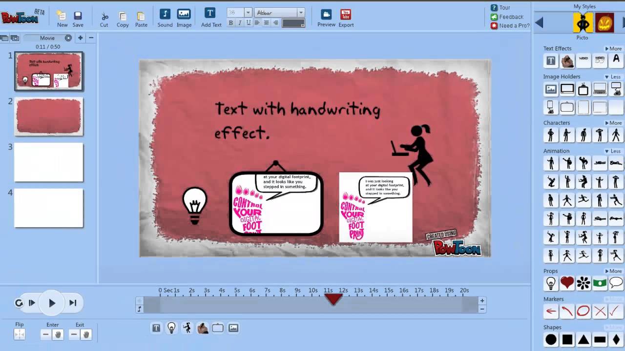 How to use PowToon