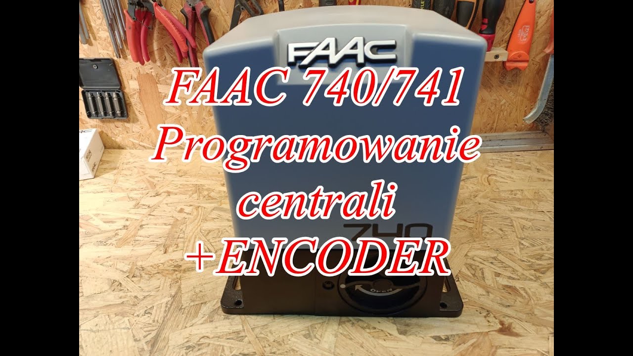 14.  FAAC 740 / 741 Programowanie Centrali + ENCODER .  FAAC 748D Konfiguracja Centrali / Sterownika