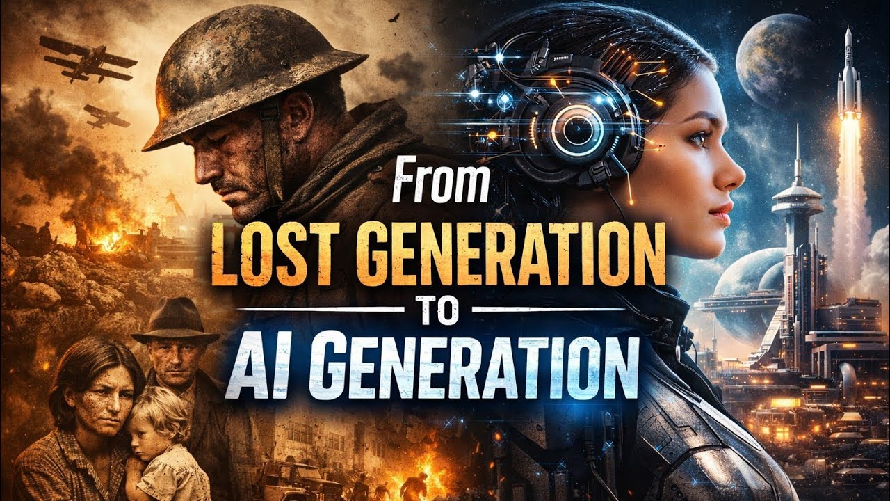 Lost Generation to AI Generation: A Century of Human Change