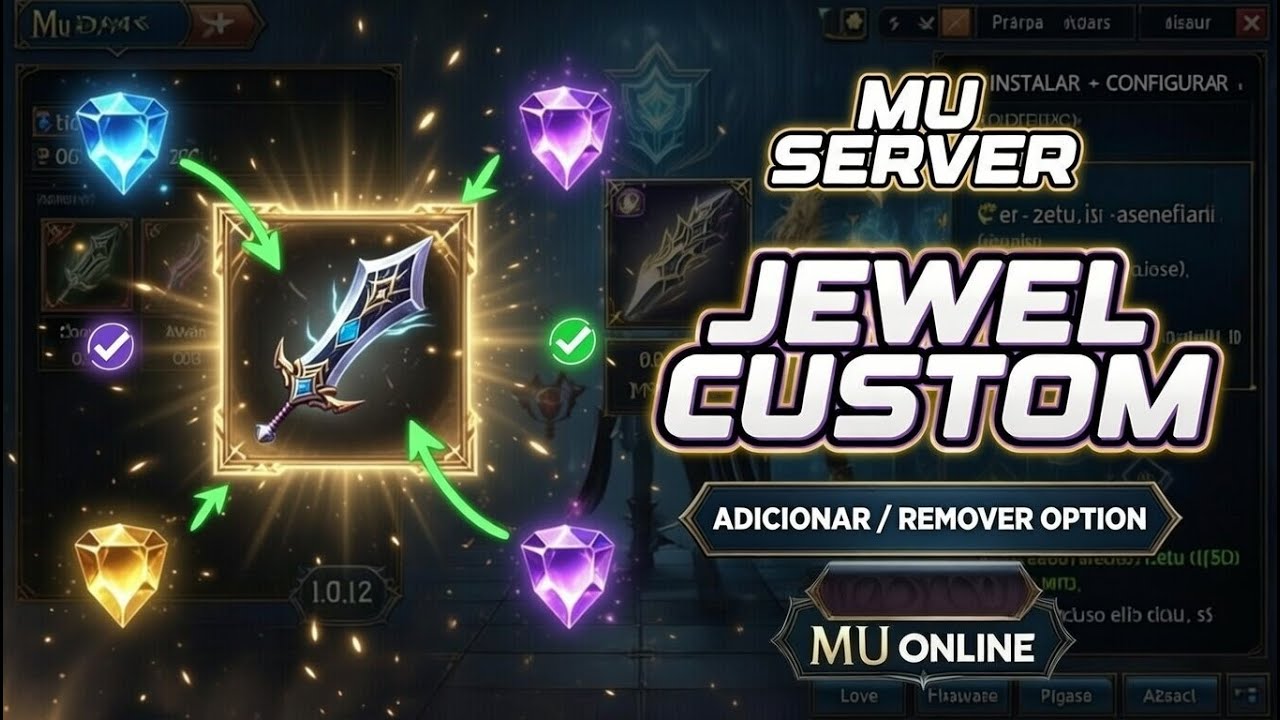 CONFIGURANDO JEWEL CUSTOM PARA ADD FIXO | MUEMU | MUONLINE