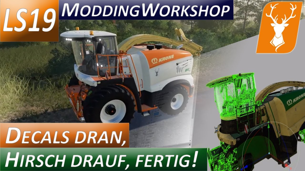 LS19 Modding Workshop - Tutorial für Anfänger - 🅱🅸🅶🆇 mit Adstrips, Farbwahl + Motor - Teil 6
