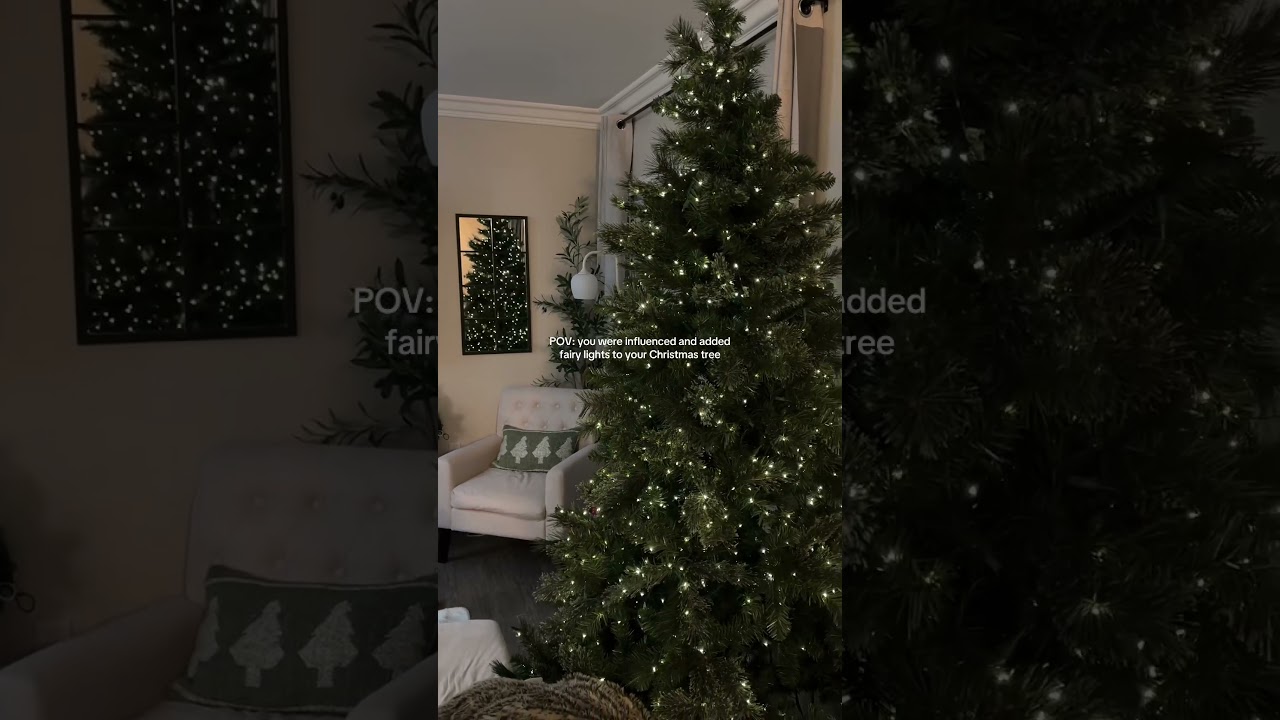 Adding Fairy Lights to Your Christmas Tree: A Cozy Holiday Decoration#ChristmasDecor