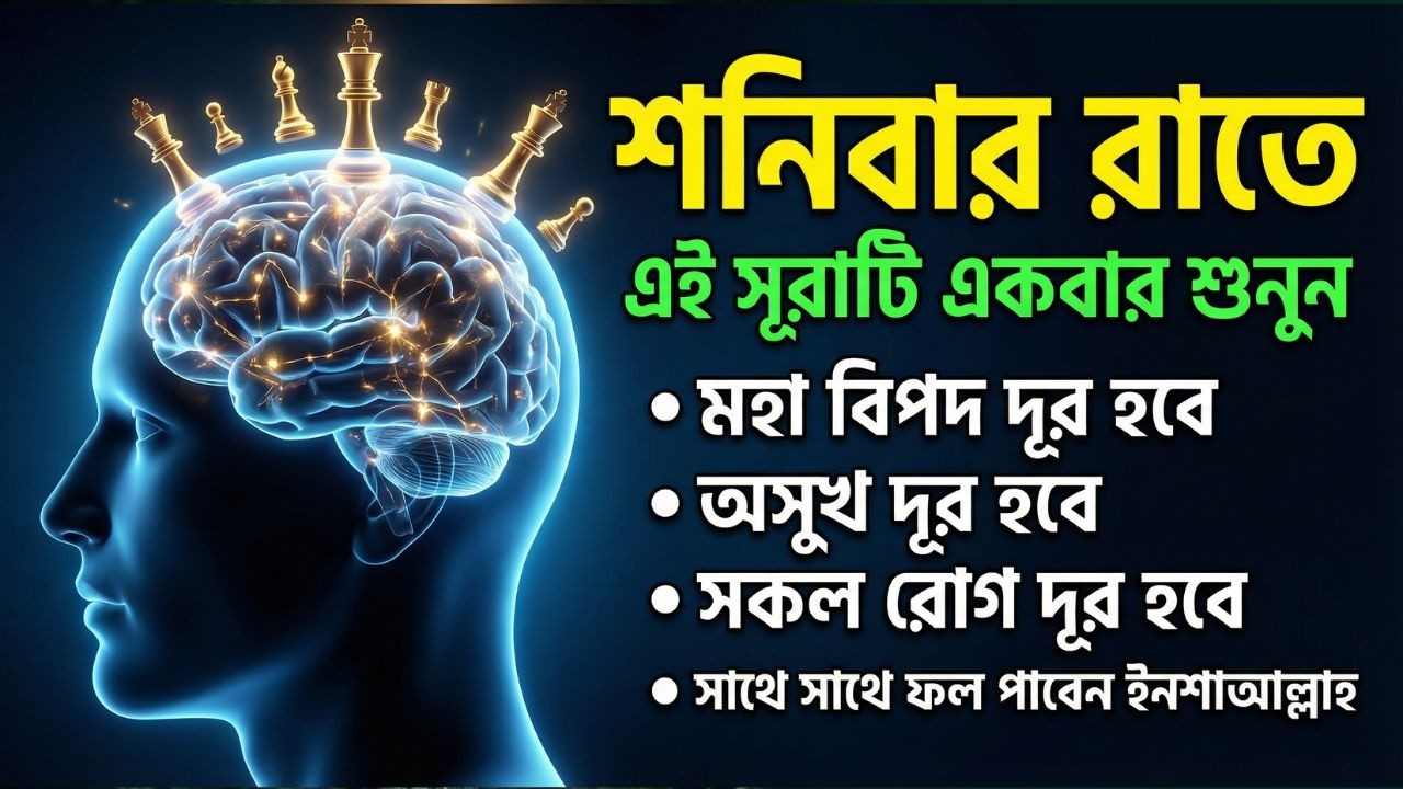 শনিবার রাতে এই সূরাগুলো শুনুন - জীন, ভুত, রোগ, দুশ্চিন্তা এবং মনের আশাপুর্ণ হবে ইনশা-আল্লাহ