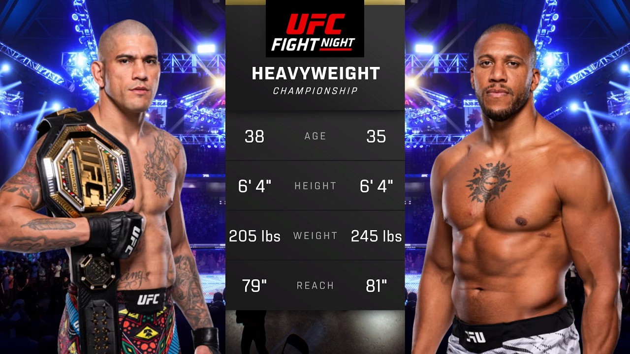 Alex Pereira vs Ciryl Gane Full Fight - UFC 5 Fight Night