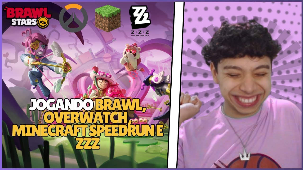 🔴VENDO PASSE NOVO DO BRAWL! JOGANDO OVERWATCH, MINECRAFT SPEEDRUN E GIRANDO NA SUNNA NO ZZZ!