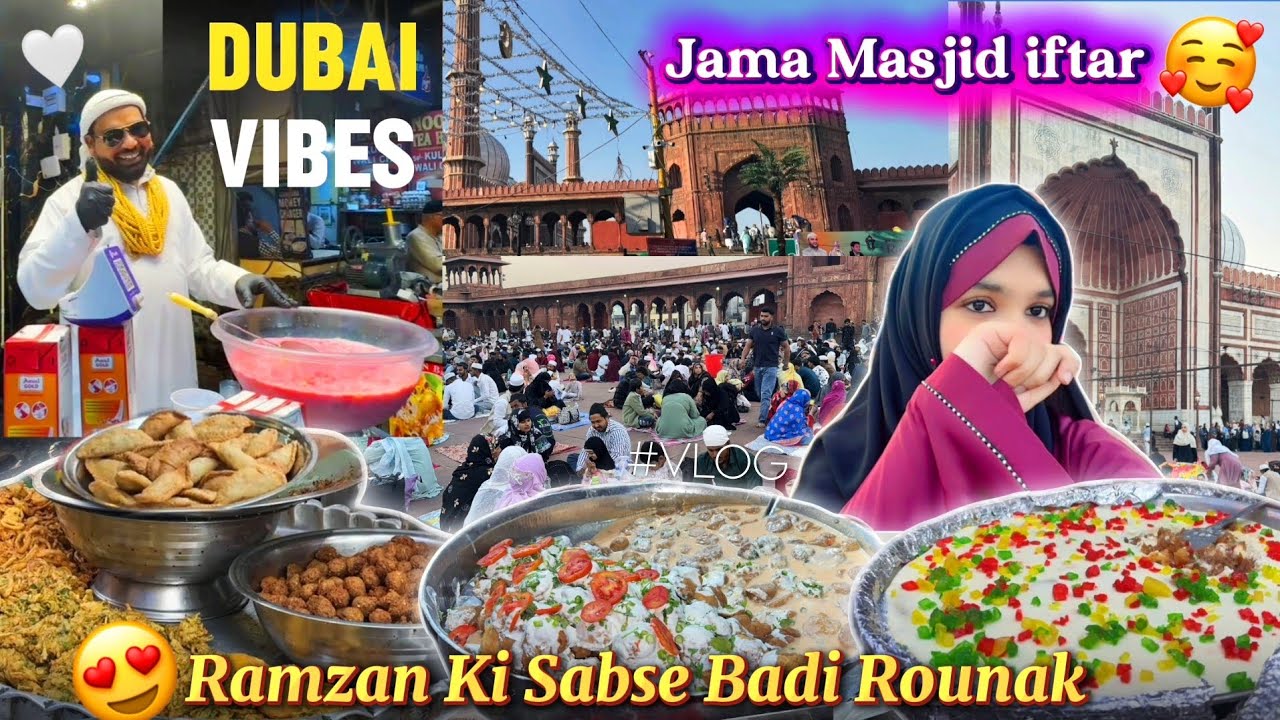 *Delhi Ki Sabse Badi IFTAAR*🍉Purani Dilli 2026✨Jama Masjid Food Tour|| Ramzan Special VLOG 