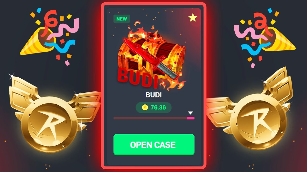I GOT MY OWN OFFICIAL CASE on CSGORoll🎉(BUDI CASE)