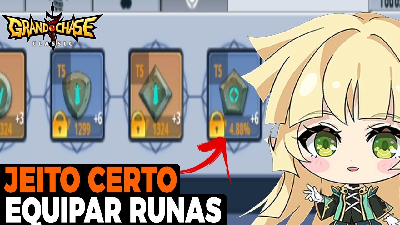 [GRAND CHASE CLASSIC] - COMO EQUIPAR RUNAS DE MODO CERTO