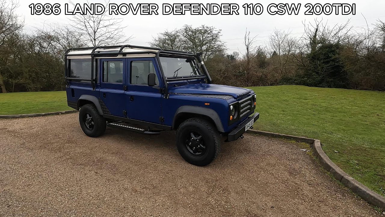 1986 LAND ROVER DEFENDER 110 CSW 200TDI
