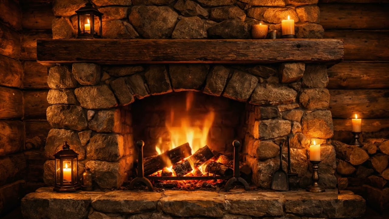 Cozy Fireplace 🔥 3 Hours | Relaxing Crackling Fire | Warm Hearth Ambience | 4K