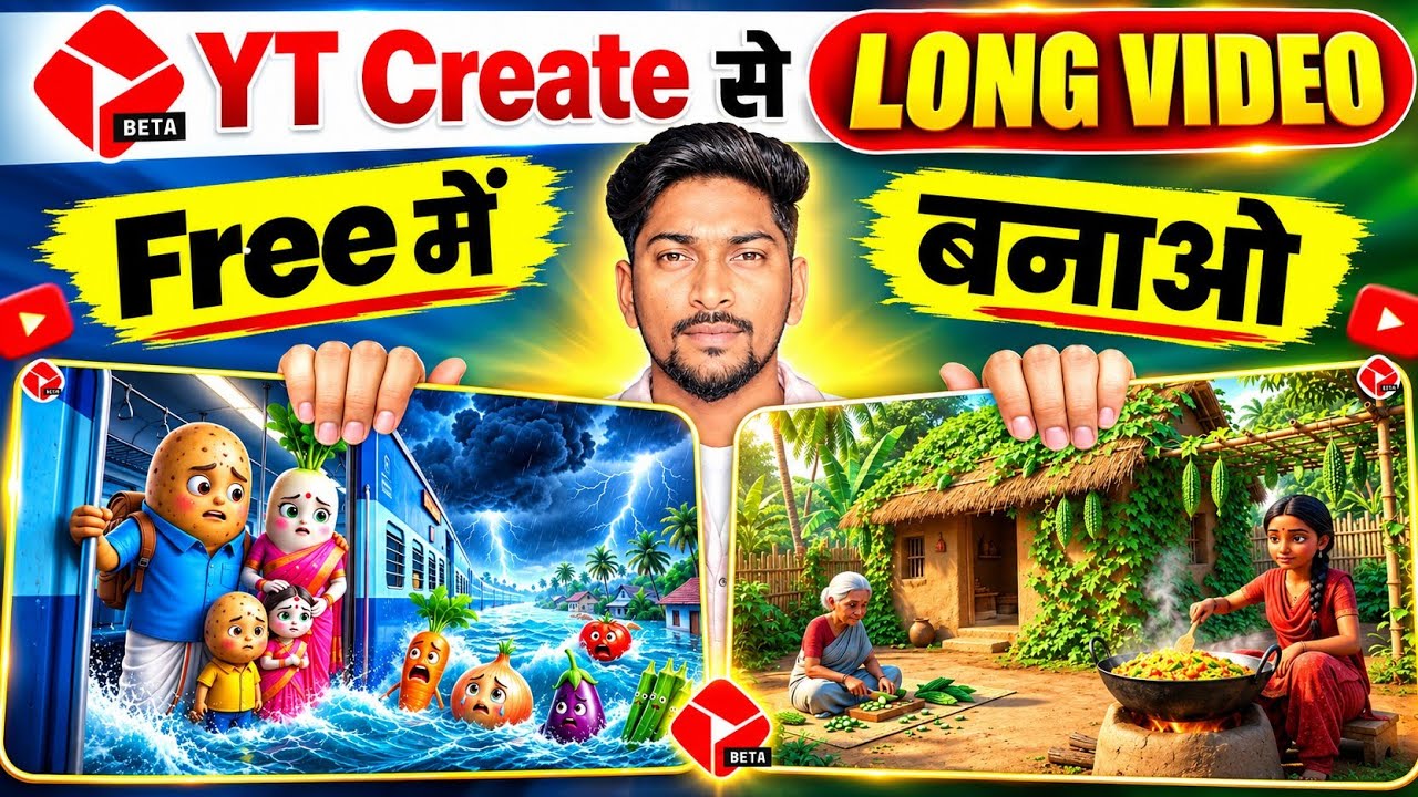 YT Create Se AI Long Video Kaise Banaye | AI Video Kaise Banaye | YT Create Long Video Tutorial 2026