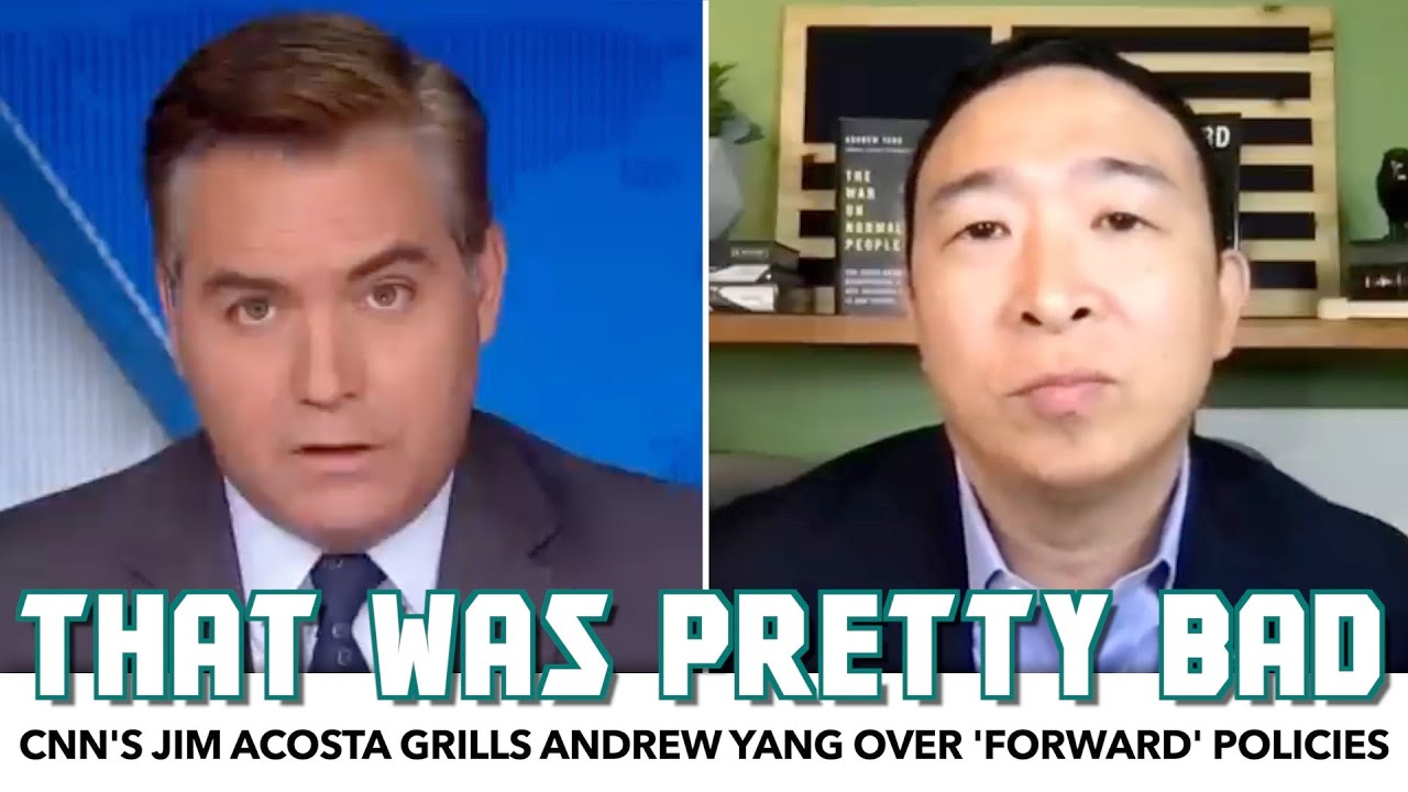 CNN's Jim Acosta Grills Andrew Yang Over The One Question Everyone Has