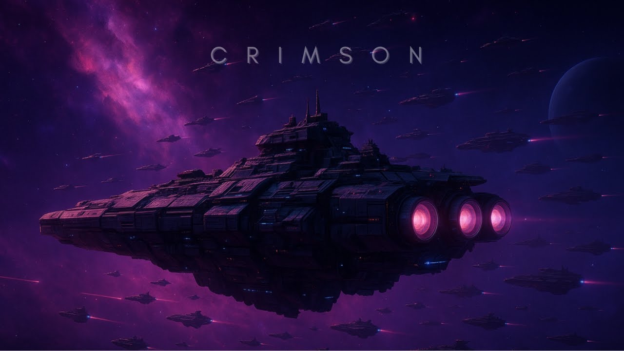 Crimson Armada | Deep Space Sci‑Fi Ambient Music for Sleep, Study & Drift